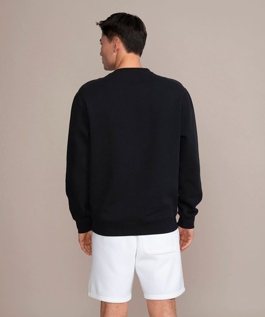 back side of sweater black 