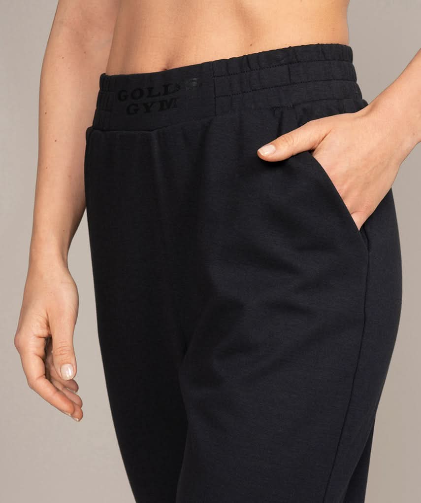 black womens sweatpants joggers for working out