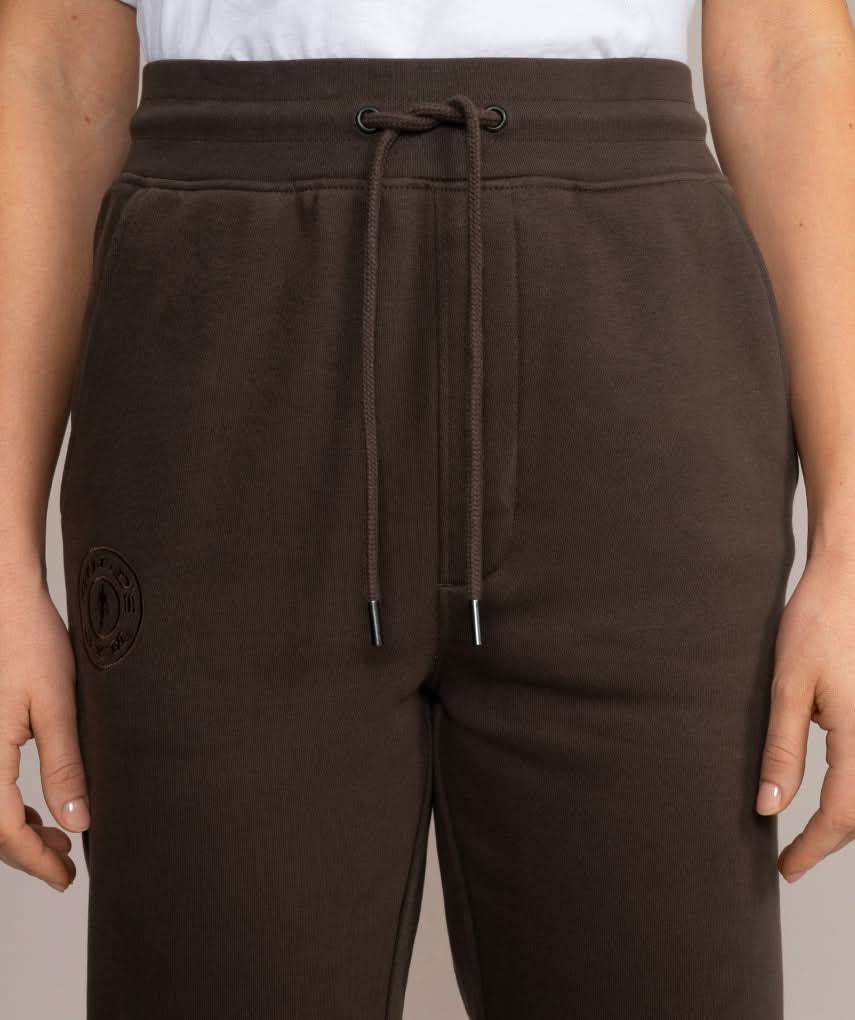 brown lux gym sweat pants 