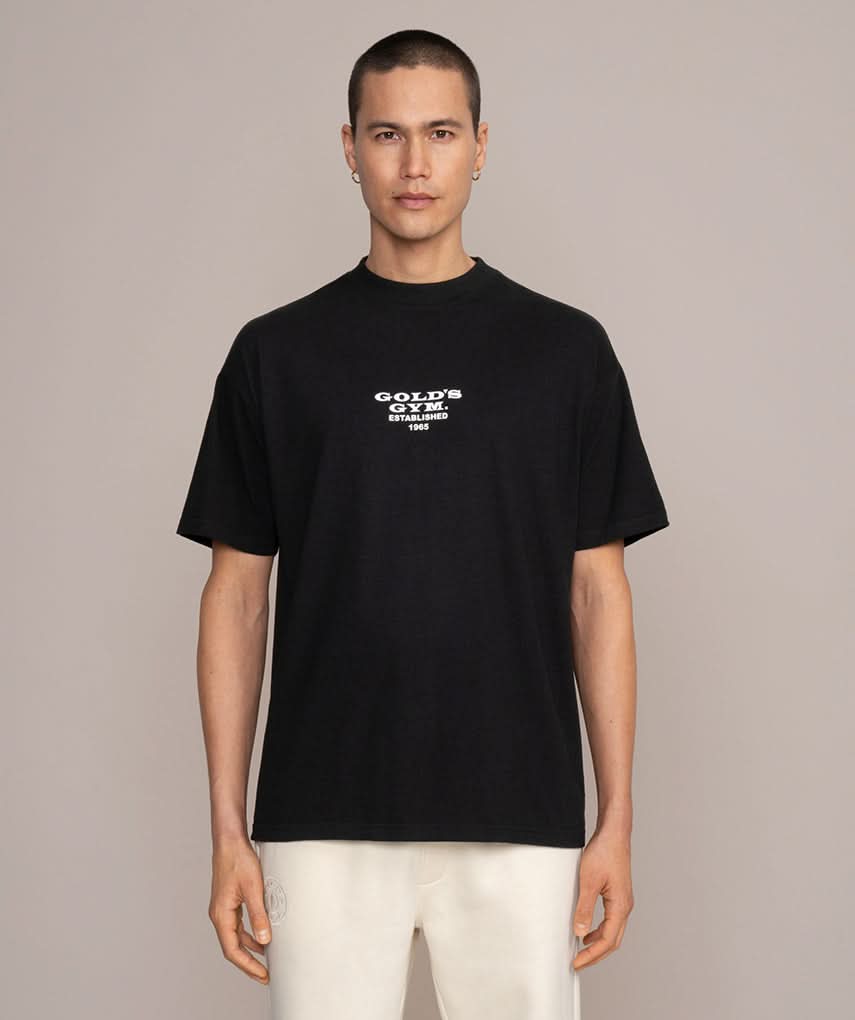 golds gym 1965 vintage shirt in black 