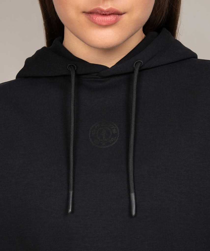 golds gym black hoodie for women 
