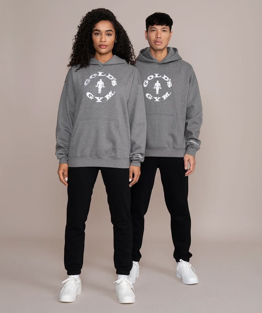golds gym oversized gray hoodie