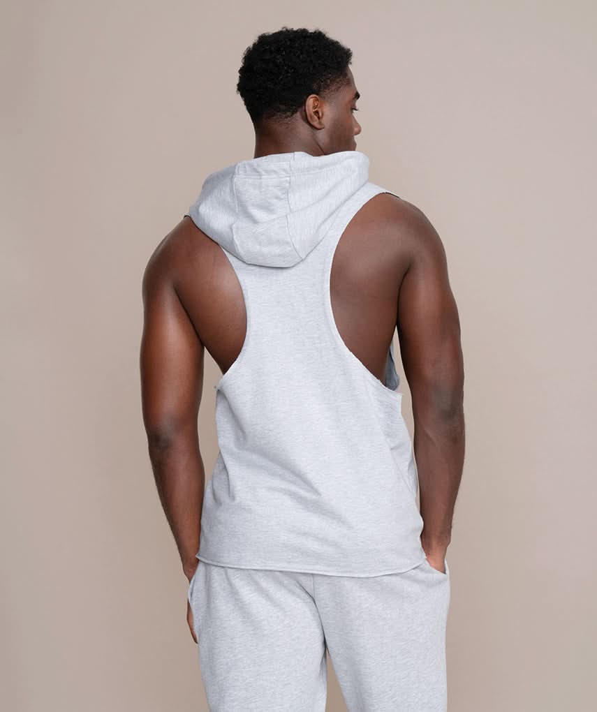 golds gym sleeveless hoodie exposed shoulder blades