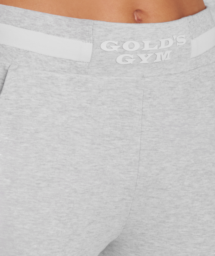 Closeup of Golds Gym Athletic Pants for Women in Gray