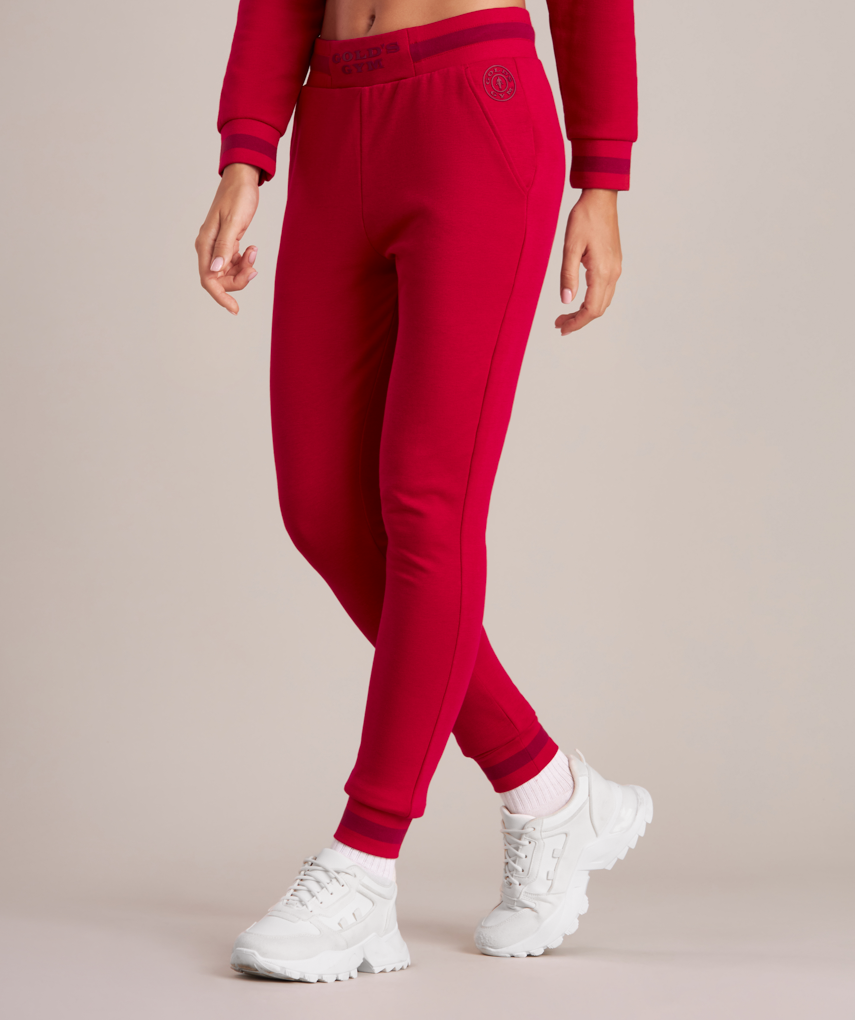 Gold's Gym Women's Pants for Working Out in Red
