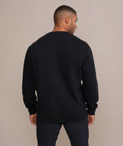 golds gyms sweater black with yellow logo back side