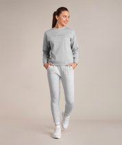 gray luxury athletic sweater for women 