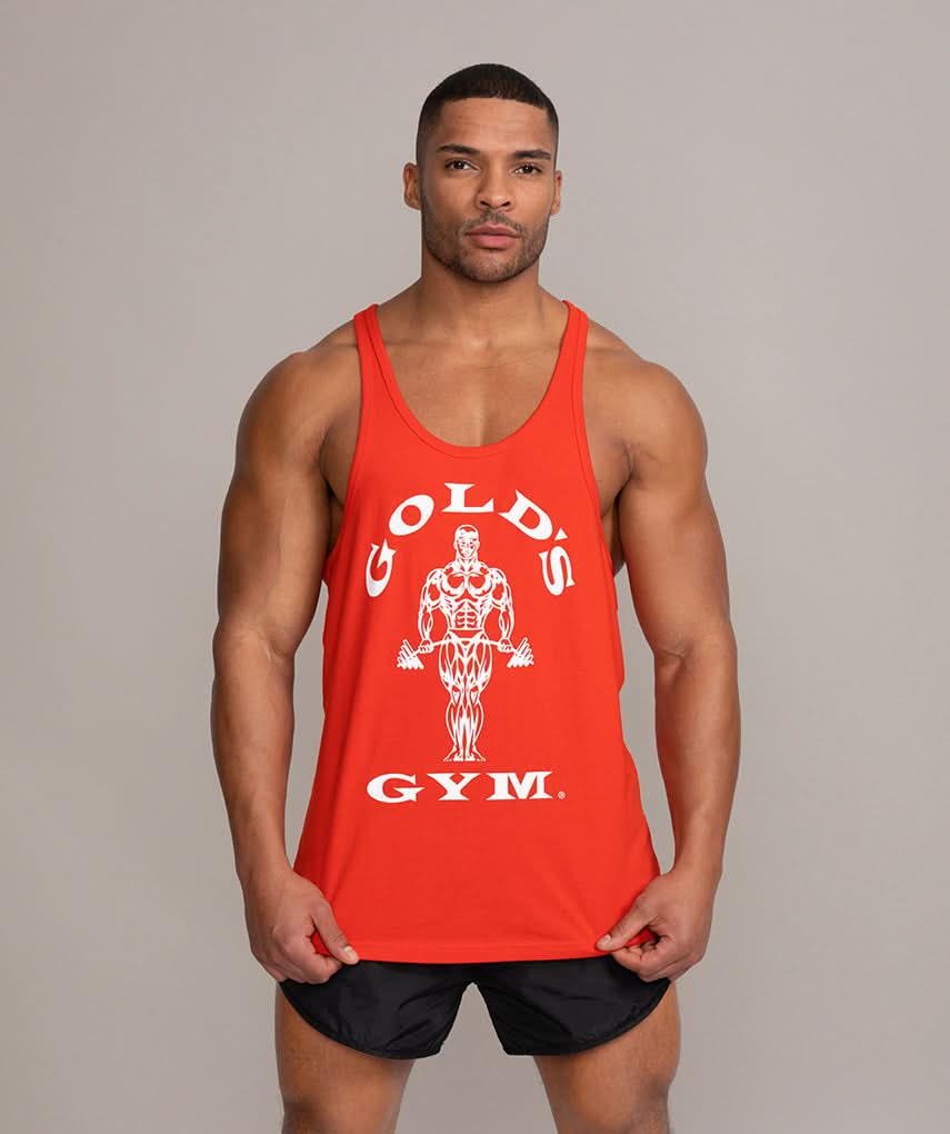 Gold's Gym Fitness Tank Top Muscle Joe Stringer Homme - Lot De 1 - Col Rond Et Emmanchures Profondes