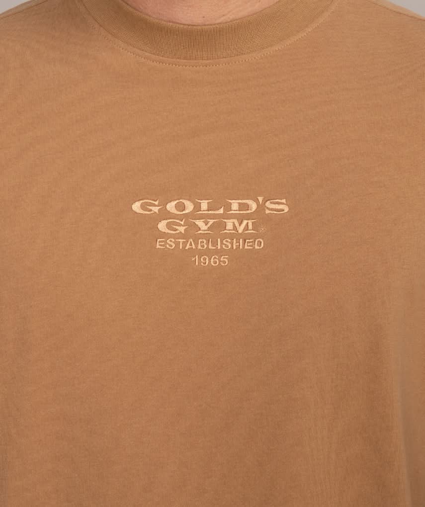 mocha khaki brown golds gym shirt