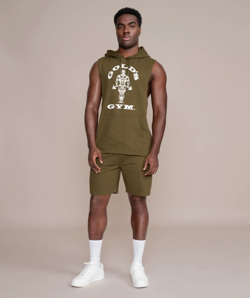olive athletic gym shorts for men outfit